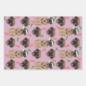 クリスマスレオンベルガー ラッピングペーパーシート (正面2)