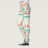 クリスマスレギンス/トナカイとハート レギンス (左)