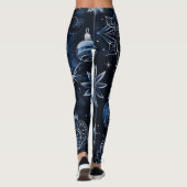 クリスマスレギンス – 祝祭的なホリデーパターン レギンス (裏面)