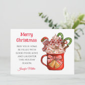 クリスマスレシピエクスチェンジカクテル5 x 7ホリデイ シーズンカード (スタンド正面)