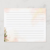 クリスマスレシピカードブライダルシャワー (裏面)