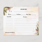 クリスマスレシピカードブライダルシャワー (正面)