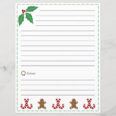 クリスマスレシピカード (裏面)