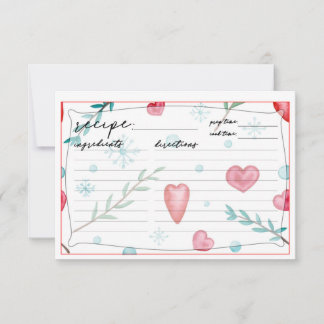 クリスマスレシピカード