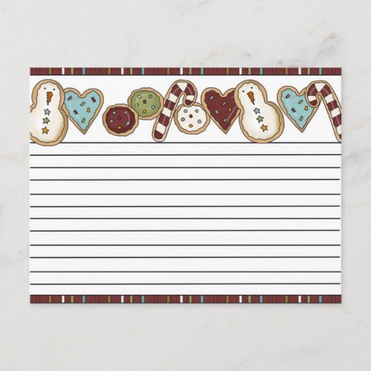 クリスマスレシピカード シーズンポストカード (正面)