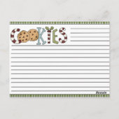 クリスマスレシピカード ポストカード (裏面)