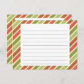 クリスマスレシピカード ポストカード (正面/裏面)