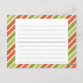 クリスマスレシピカード ポストカード (裏面)