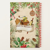 クリスマスレシピジンジャーブレッドレシピ手帳 ノートブック (裏面)