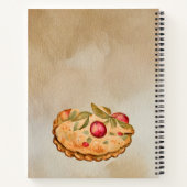 クリスマスレシピパーソナライズされたノート ノートブック (裏面)