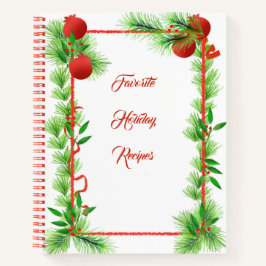 クリスマスレシピブック ノートブック