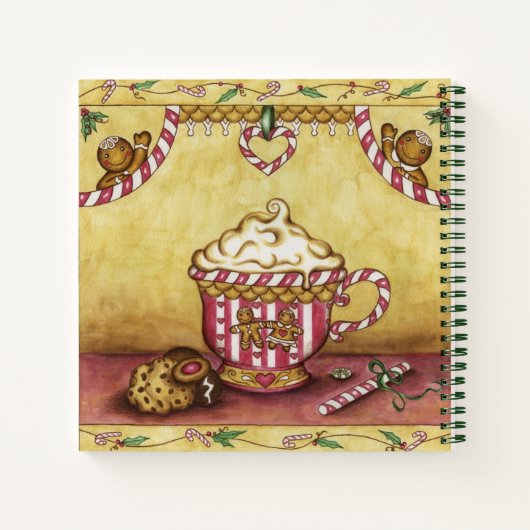 クリスマスレシピ料理本ギフト ノートブック (裏面)