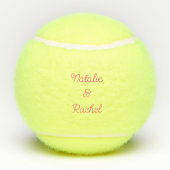 クリスマスレズフラミンゴスフラミンゴベルズ テニスボール (裏面)