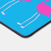 クリスマスレズフラミンゴスフラミンゴベルズ デスクマット (コーナー)