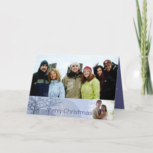 クリスマスレターを入れて楽しいクリスマス シーズンカード (正面)