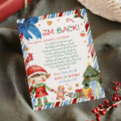 クリスマスレターカードからの小妖精や小人ボーイ手紙 招待状