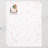 クリスマスレターパーソナルキュートホリデーヴィレッジ (正面/裏面)