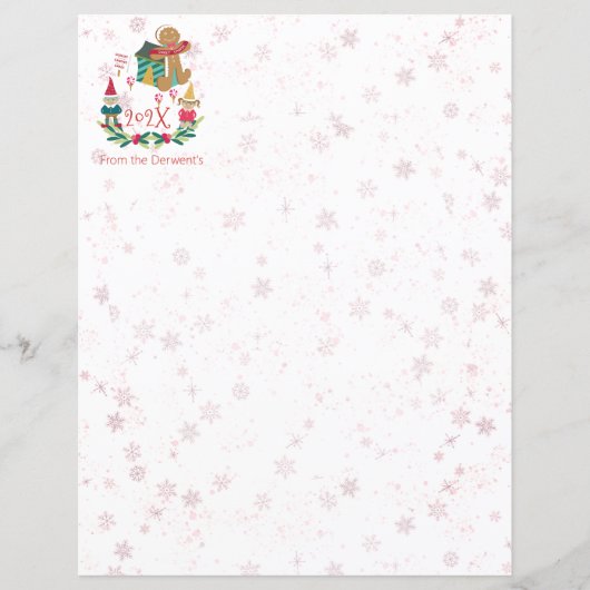 クリスマスレターパーソナルキュートホリデーヴィレッジ (正面)