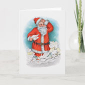 クリスマスレター付きサンタ シーズンカード (正面)