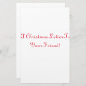 クリスマスレター文房具紙 便箋 (正面/裏面)