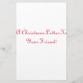 クリスマスレター文房具紙 便箋 (正面)