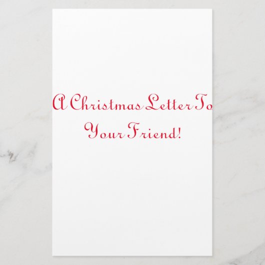 クリスマスレター文房具紙 便箋 (正面)