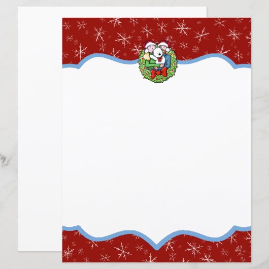 クリスマスレター文房具 (正面/裏面)