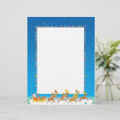 クリスマスレター紙 – サンタ・イン・スリーデザイン (スタンド正面)