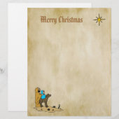 クリスマスレター紙 – ベツレヘムの星 (正面/裏面)