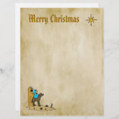 クリスマスレター紙 – ベツレヘムの星 (正面/裏面)