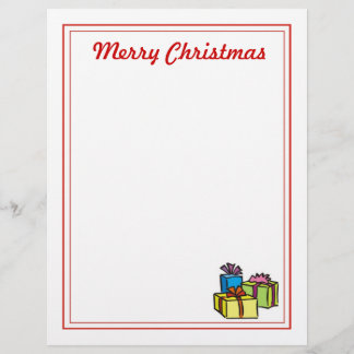 クリスマスレター紙 – メリークリスマスギフト
