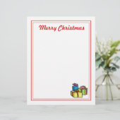 クリスマスレター紙 – メリークリスマスギフト (スタンド正面)