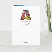 クリスマスレター/ギフトモノグラム付きサンタ シーズンカード (裏面)