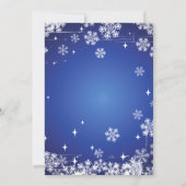 クリスマスレター サンタへの手紙 冬のワンダーランド 招待状 (裏面)