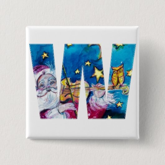 クリスマスレター/サンタモインスパイアノグラム 缶バッジ (正面)