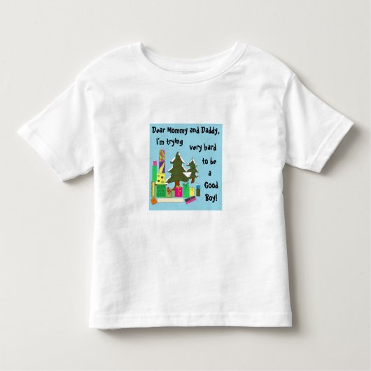 クリスマスレター トドラーTシャツ (正面)
