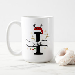 クリスマスレター I アルファベット コーヒーマグカップ
