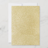 クリスマスレッツのパーティー金ゴールドがクリスマスを飾る 招待状 (裏面)