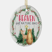 クリスマスレット天国と自然リングや輪 セラミックオーナメント (右)