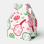 クリスマスレッドとグリーンのピックボールのパドル フェイバーボックス (裏面サイド)