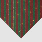 クリスマスレッドとグリーンの対角線ストライプ材 薄葉紙 (詳細)