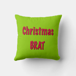 クリスマスレッドとブラットグリーン クッション