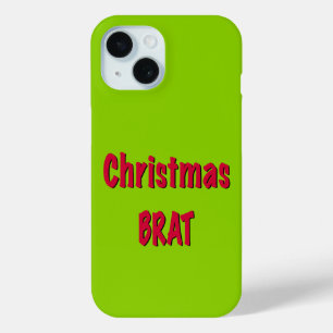 クリスマスレッドとブラットグリーン iPhone 15ケース