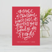 クリスマスレッドの魔法非写真 シーズンカード (スタンド正面)