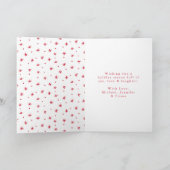 クリスマスレッドの魔法非写真 シーズンカード (内部)