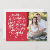 クリスマスレッドの魔法 シーズンカード (正面)