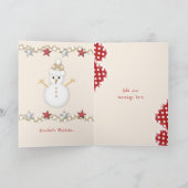 クリスマスレッドを愛する孫娘 シーズンカード (内部)