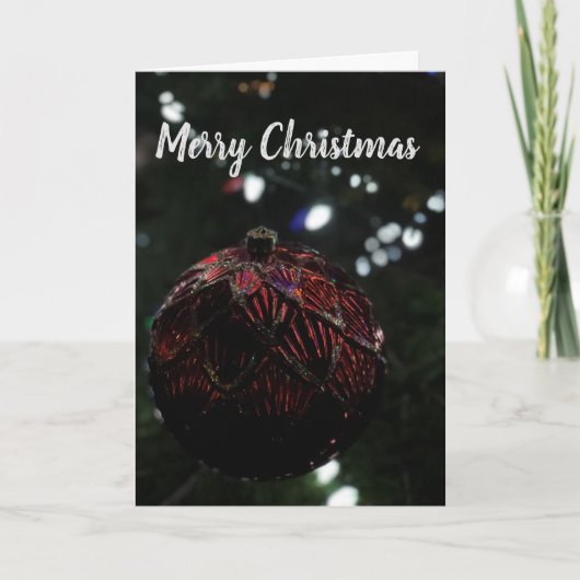 クリスマスレッドオーナメント シーズンカード (正面)