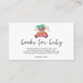 クリスマスレッドカーブックベビー エンクロージャーカード (正面)