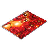 クリスマスレッドグラスの装飾のボーブル ノートブック (左側)